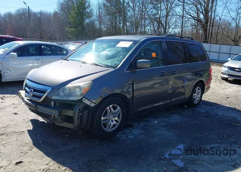 2007 Honda Odyssey Ex-L из США, поврежденный, VIN 5FNRL38707B064035